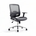 Mesh task chair with adjustable armrests and ergonomic design 57 x 56 x 91cm
